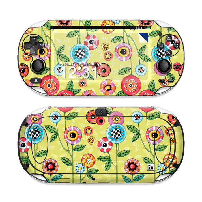 Button Flowers - Sony PS Vita Skin