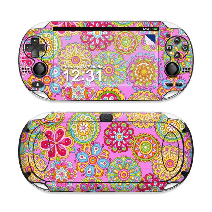 Bright Flowers - Sony PS Vita Skin - eZthings USA WE SORT ALL THE CRAZIEST GADGETS, GIZMOS, TOYS & TECHNOLOGY, SO YOU DON'T HAVE TO.
