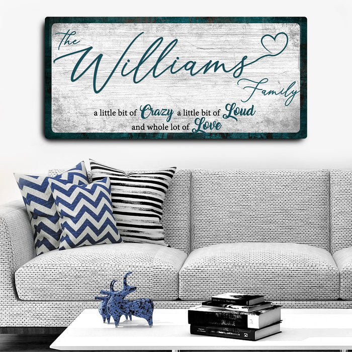 Crazy Lousd Lave Family Name Sign - eZthings USA WE SORT ALL THE CRAZIEST GADGETS, GIZMOS, TOYS & TECHNOLOGY, SO YOU DON'T HAVE TO.
