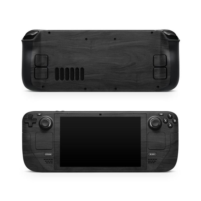 Black Woodgrain - Valve Steam Deck Skin