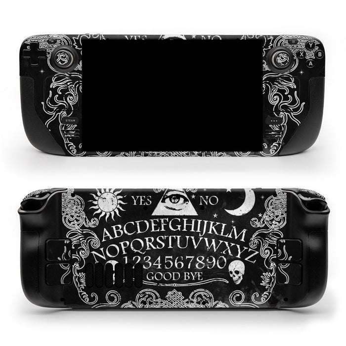 Ouija - Valve Steam Deck Skin - eZthings USA WE SORT ALL THE CRAZIEST GADGETS, GIZMOS, TOYS & TECHNOLOGY, SO YOU DON'T HAVE TO.
