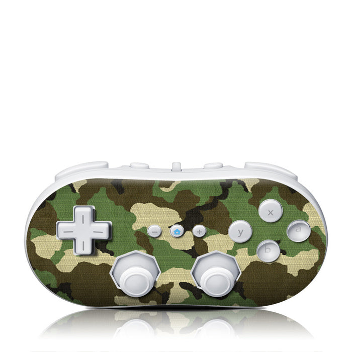 Woodland Camo - Nintendo Wii Classic Controller Skin