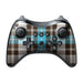 Turquoise Plaid - Nintendo Wii U Pro Controller Skin - eZthings USA WE SORT ALL THE CRAZIEST GADGETS, GIZMOS, TOYS & TECHNOLOGY, SO YOU DON'T HAVE TO.