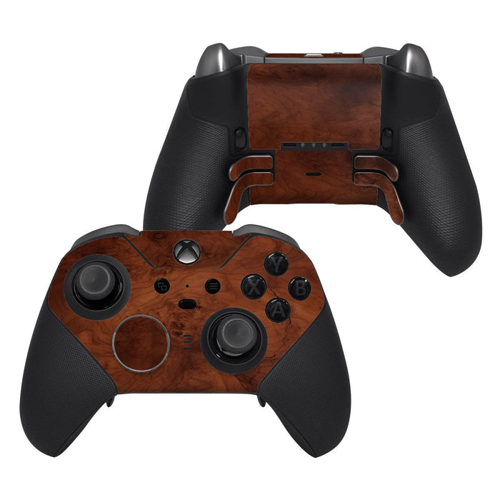 Dark Burlwood - Microsoft Xbox One Elite Controller 2 Skin