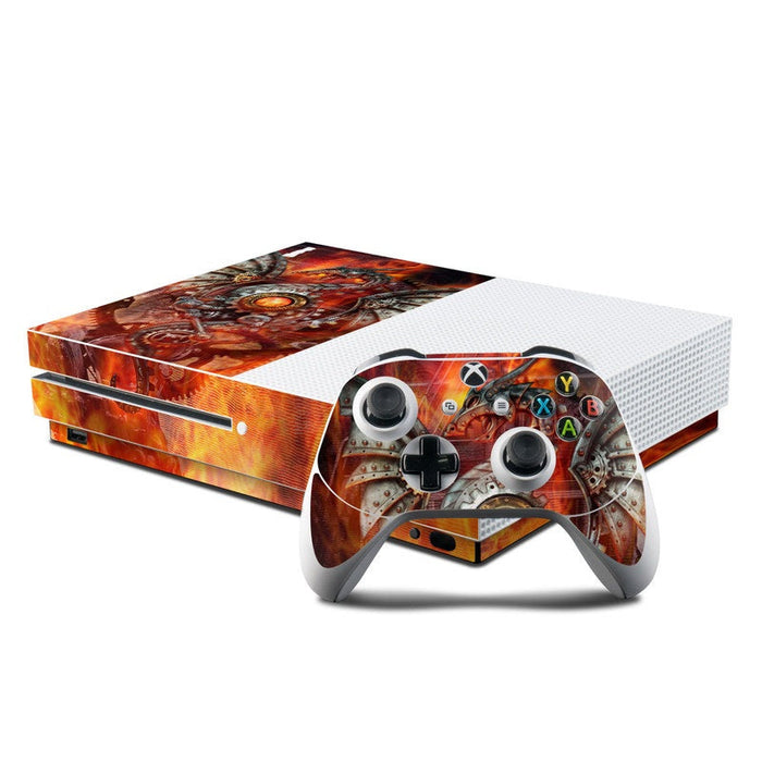Furnace Dragon - Microsoft Xbox One S Console and Controller Kit Skin