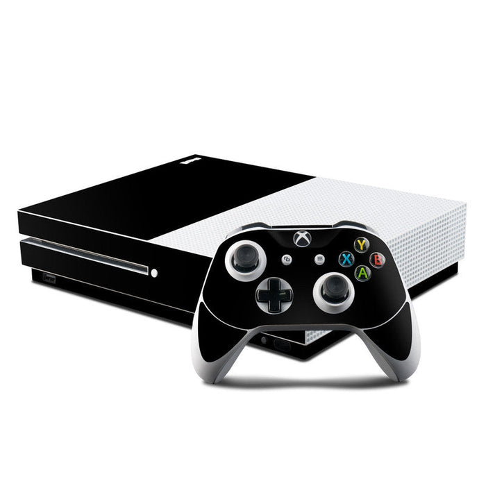 Solid State Black - Microsoft Xbox One S Console and Controller Kit Skin