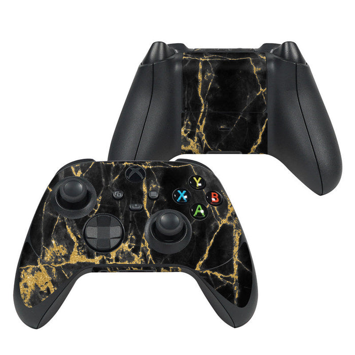 Black Gold Marble - Microsoft Xbox Series X Controller Skin
