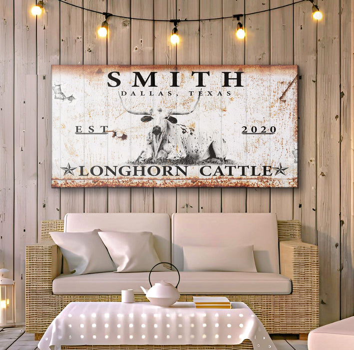 Longhorn Rustic Cattle Sign - eZthings USA WE SORT ALL THE CRAZIEST GADGETS, GIZMOS, TOYS & TECHNOLOGY, SO YOU DON'T HAVE TO.