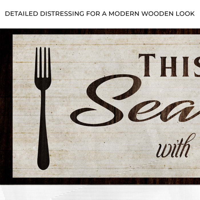 Kitchen Seasoned With Love Sign lll