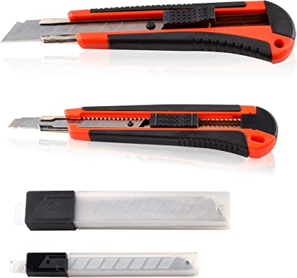 Heavy Duty Utility Knives and Blades Set for Cutting Arts and Crafts Projects (Cutter Blades) - eZthings USA WE SORT ALL THE CRAZIEST GADGETS, GIZMOS, TOYS & TECHNOLOGY, SO YOU DON'T HAVE TO.