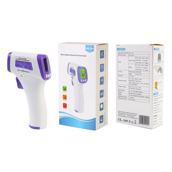 Infrared Thermometer - Heavy Duty Professional Non-Contact Forehead Thermometer with LCD Display - eThings USA Priority COVID 19 Supplies - Opening Up America Again