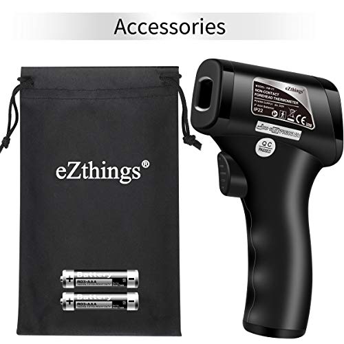 Non Contact Medical Screening Forehead Thermometer for Physician Offices and Hospitals (Black Heavy Duty Thermometer) - eZthings USA WE SORT ALL THE CRAZIEST GADGETS, GIZMOS, TOYS & TECHNOLOGY, SO YOU DON'T HAVE TO.