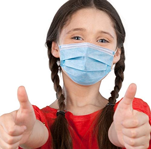 eZthings Children's Disposable Face Mask for Personal Protective Safety (50 Kids Masks) - eThings USA Priority COVID 19 Supplies - Opening Up America Again