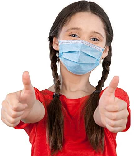 eZthings Children's Disposable Face Mask for Personal Protective Safety (50 Kids Masks) - eThings USA Priority COVID 19 Supplies - Opening Up America Again