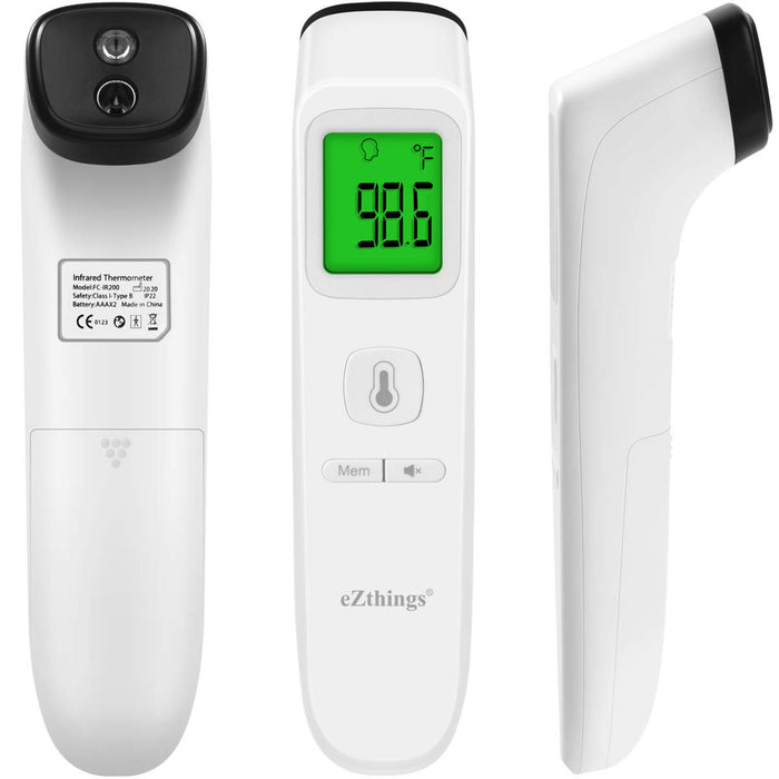 eZthings Forehead Thermometer Medical Non Touch Infrared with Fever Alarm - eThings USA Priority COVID 19 Supplies - Opening Up America Again