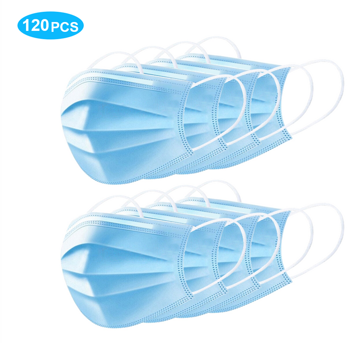 Disposable Face Mask - 120 PCS - eThings USA Priority COVID 19 Supplies - Opening Up America Again